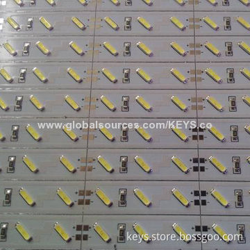 1M 7020SMD 72-piece LED rigid hard strip light, shell made of aluminum end fixture